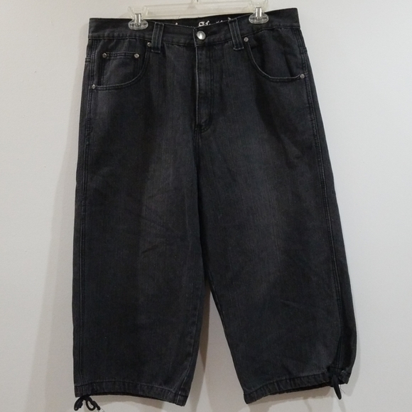 American studio men's black cropped capris - Picture 4 of 17